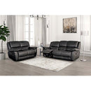  Furniture of America Glarus FM69003BK-LV-M Loveseat Manual Recliner IMAGE 2