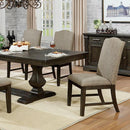  Furniture of America Faulk CM3310T-6PC 6 Pc Dining Table Set with Bench IMAGE 2