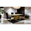  Furniture of America Basilicata FM33001GD-T-7PC-13BK 7 Pc Dining Table Set IMAGE 1