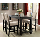  Furniture of America Sania CM3324BK-PT-3564-5PC 5 Pc Counter Height Table Set IMAGE 1