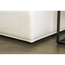  Furniture of America Stavanger FM63001WH-C 2-Seater with Square Ottoman IMAGE 2