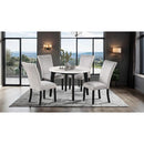  Furniture of America Sabro FM3330BK-RT-TABLE Round Dining Table IMAGE 2