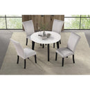  Furniture of America Sabro FM3330BK-RT-TABLE Round Dining Table IMAGE 3