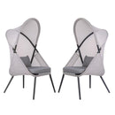  Furniture of America Alverta GM-1014LG-2PK Set Of 2 Foldable Chair IMAGE 3