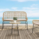  Furniture of America Zalika FM80010NT-T-4PC-BN 4 Pc Conversation Set IMAGE 1