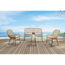  Furniture of America Zalika FM80010NT-T-4PC-BN 4 Pc Conversation Set IMAGE 2