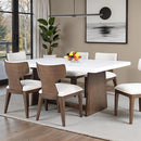  Furniture of America Caerwys FM34004BR-T-TABLE Dining Table IMAGE 1