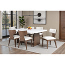  Furniture of America Caerwys FM34004BR-T-TABLE Dining Table IMAGE 2