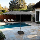  Furniture of America Musa GM-3007GR Rectangular Market Umbrella IMAGE 1