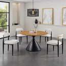  Furniture of America Athan FM37018BK-RT-TABLE Round Dining Table IMAGE 1