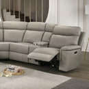  Furniture of America Oliverus FM69009TP-SECT-PM Power Sectional IMAGE 1