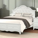  Furniture of America Naucalpan FM7456WH-T-BED Twin Storage Bed IMAGE 1