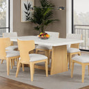  Furniture of America Caerwys FM34004NT-T-TABLE Dining Table IMAGE 1