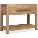  Hooker Furniture Driftwood 6820-90216-80 One-Drawer Nightstand with Stone IMAGE 1