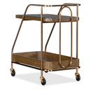 Hooker Furniture Commerce and Market 7228-50763-85 Walnut Wine and Bar Cart IMAGE 2