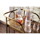  Hooker Furniture Commerce and Market 7228-50763-85 Walnut Wine and Bar Cart IMAGE 8