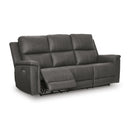  Signature Design by Ashley Bleckley Power Reclining Leather Match Sofa PCU1200015C IMAGE 1