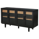  Coaster Furniture Middleton 108545BLK 4-door Sideboard Server with Dual Drawers - Black IMAGE 12