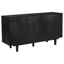  Coaster Furniture Middleton 108545BLK 4-door Sideboard Server with Dual Drawers - Black IMAGE 2