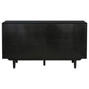  Coaster Furniture Middleton 108545BLK 4-door Sideboard Server with Dual Drawers - Black IMAGE 4