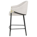  Coaster Furniture Chadwick 183436N Set of 2 Fabric Upholstered Counter Height Chair - Beige IMAGE 2