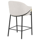  Coaster Furniture Chadwick 183436N Set of 2 Fabric Upholstered Counter Height Chair - Beige IMAGE 9