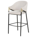  Coaster Furniture Chadwick 183437N Set of 2 Fabric Upholstered Bar Chair - Beige IMAGE 11
