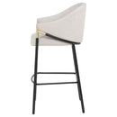 Coaster Furniture Chadwick 183437N Set of 2 Fabric Upholstered Bar Chair - Beige IMAGE 3