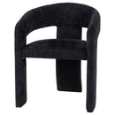  Coaster Furniture Carlow 193813BLK Set of 2 Upholstered Dining Arm Chair - Black IMAGE 3