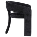  Coaster Furniture Carlow 193813BLK Set of 2 Upholstered Dining Arm Chair - Black IMAGE 5