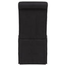  Coaster Furniture Shawna 193912BLK Set of 2 Upholstered Skirted Side Chair - Black IMAGE 10