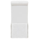  Coaster Furniture Shawna 193912WHT Set of 2 Upholstered Skirted Side Chair - White IMAGE 11