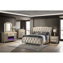  Coaster Furniture Lorient 222663FBM 8-drawer LED Flame Box Dresser and Mirror - Ivory Camel IMAGE 13