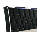 Coaster Furniture Lorient 223161KW California King LED Upholstered Bed - Black IMAGE 3