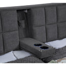  Coaster Furniture Dreux 315948GRYKW Upholstered California King Panel Platform Bed - Grey IMAGE 12