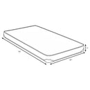  Coaster Furniture Drover 350160T 7-inch Twin Foam Mattress with Built-in Bunkie Board IMAGE 2