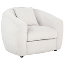  Coaster Furniture Isabella 504973 Fabric Upholstered Accent Chair - Sand IMAGE 3