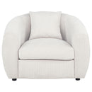  Coaster Furniture Isabella 504973 Fabric Upholstered Accent Chair - Sand IMAGE 8