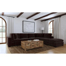  Coaster Furniture Lakeview 551464 Upholstered Armless Chair - Dark Chocolate IMAGE 6