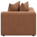  Coaster Furniture Jennifer 551592 Upholstered Corner Chair - Terracotta IMAGE 14