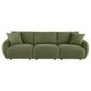  Coaster Furniture Elysia 551895-SOFA Chenille Upholstered Modular Lounge Sofa - Green IMAGE 4