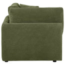  Coaster Furniture Elysia 551896 Chenille Upholstered Modular Corner Chair - Green IMAGE 5