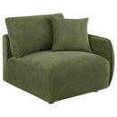  Coaster Furniture Elysia 551898RAF Chenille Upholstered Modular RAF Chair - Green IMAGE 3