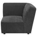  Coaster Furniture Sunny 552082 Upholstered Corner Chair - Dark Charcoal IMAGE 10