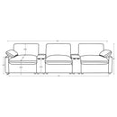 Coaster Furniture Collins 610361PT 5-Piece Power Reclining Home Theater Seating - Black IMAGE 14