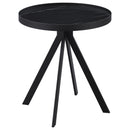  Coaster Furniture Briggs 706268-S2 2-piece Round Coffee and End Table Set - Black IMAGE 3