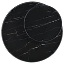 Coaster Furniture Briggs 706268-S2 2-piece Round Coffee and End Table Set - Black IMAGE 4