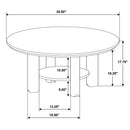  Coaster Furniture Ottowa 706298-S2 2-piece Round Wood Coffee Table Set - Light Oak IMAGE 10
