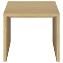  Coaster Furniture Canoga 706347 Engineered Wood Accent End Table - Light Oak IMAGE 7