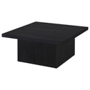  Coaster Furniture Devar 706408-S2 2-piece Square Cocktail Coffee End Table Set - Black IMAGE 8